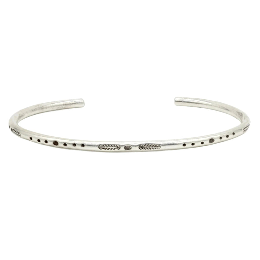 3mm "Aztec" Silver Bangle