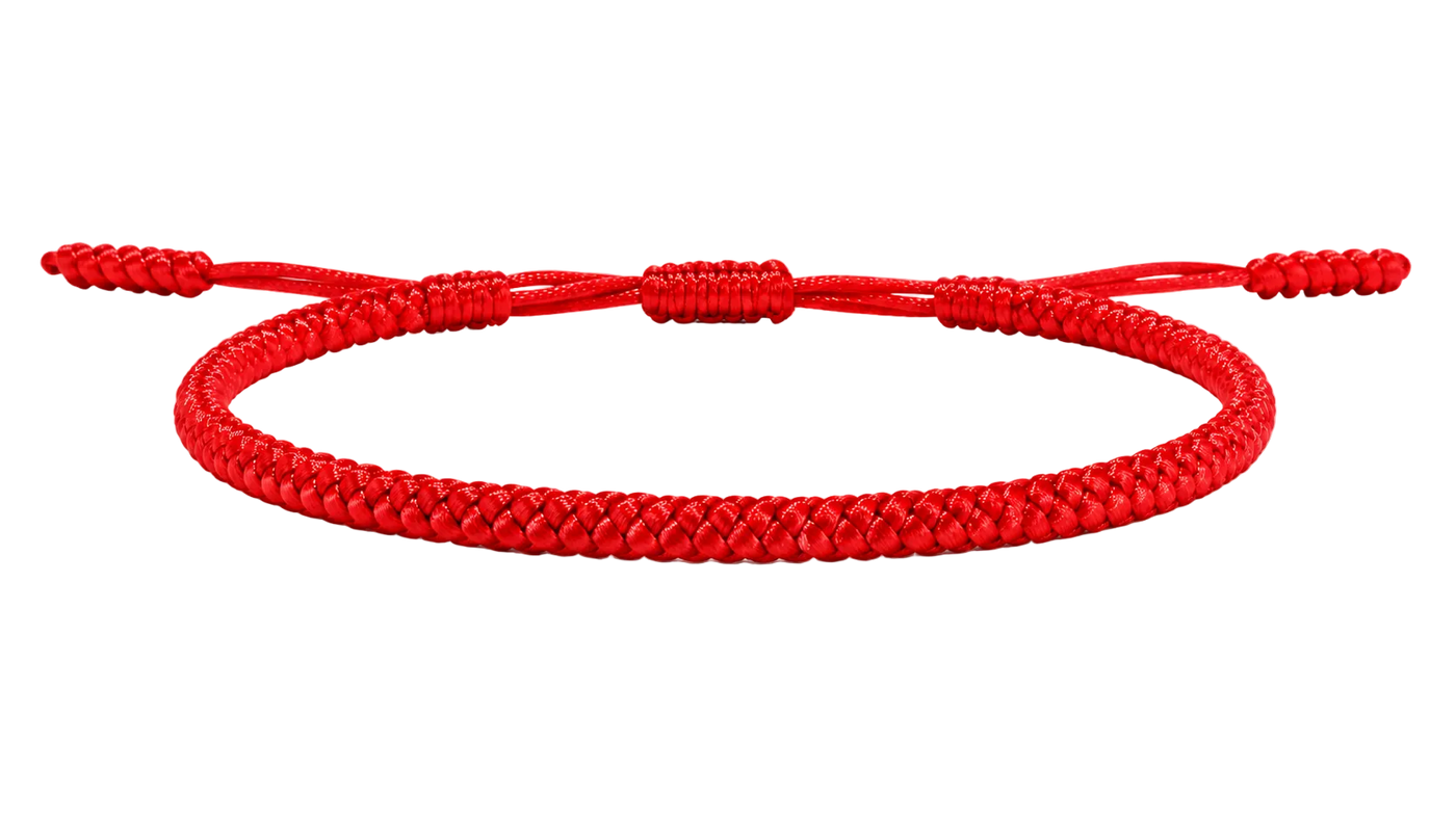 Pranayama Cord Bracelet (Red)