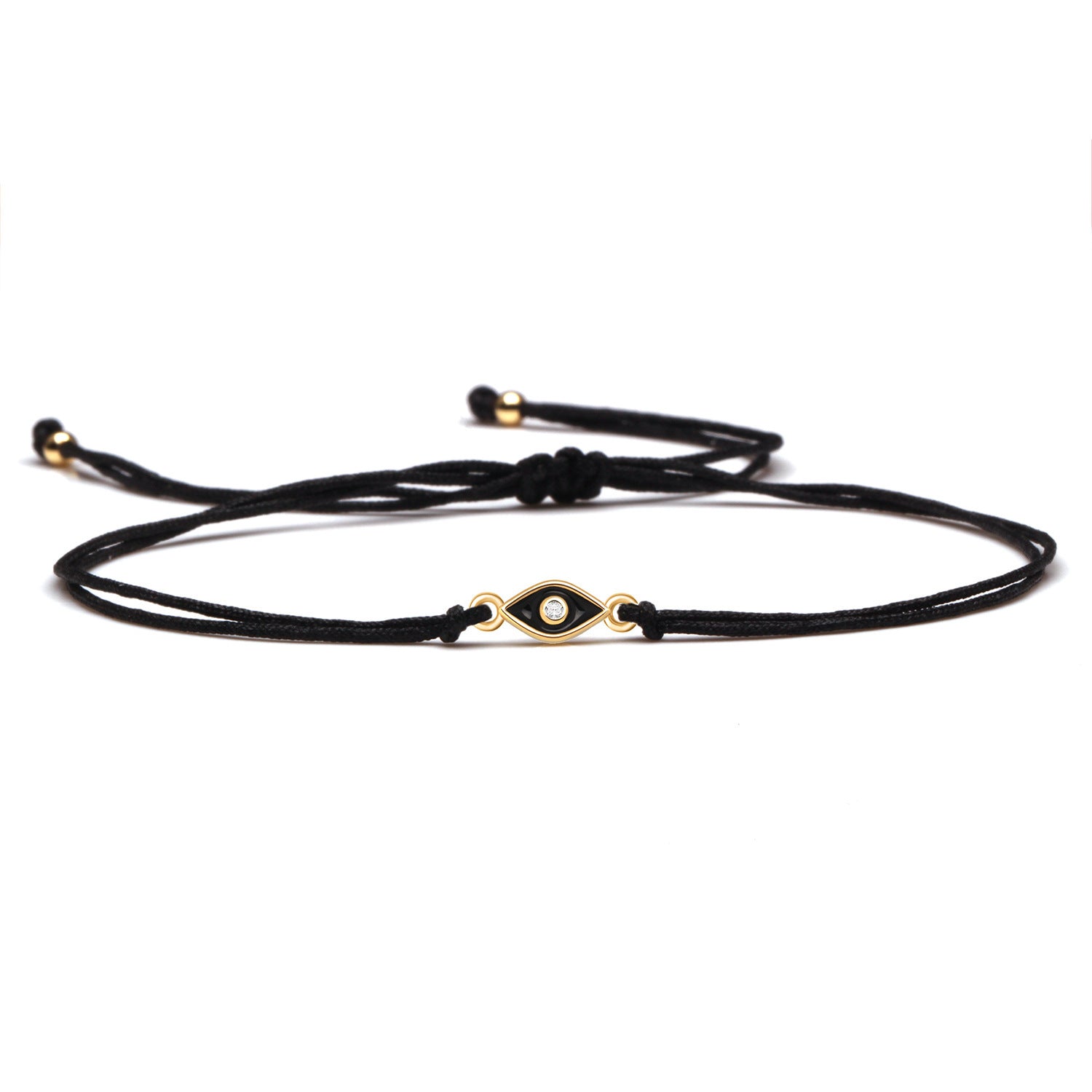 Black Evil Eye Double Cord Bracelet