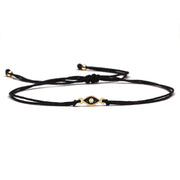 Black Evil Eye Double Cord Bracelet