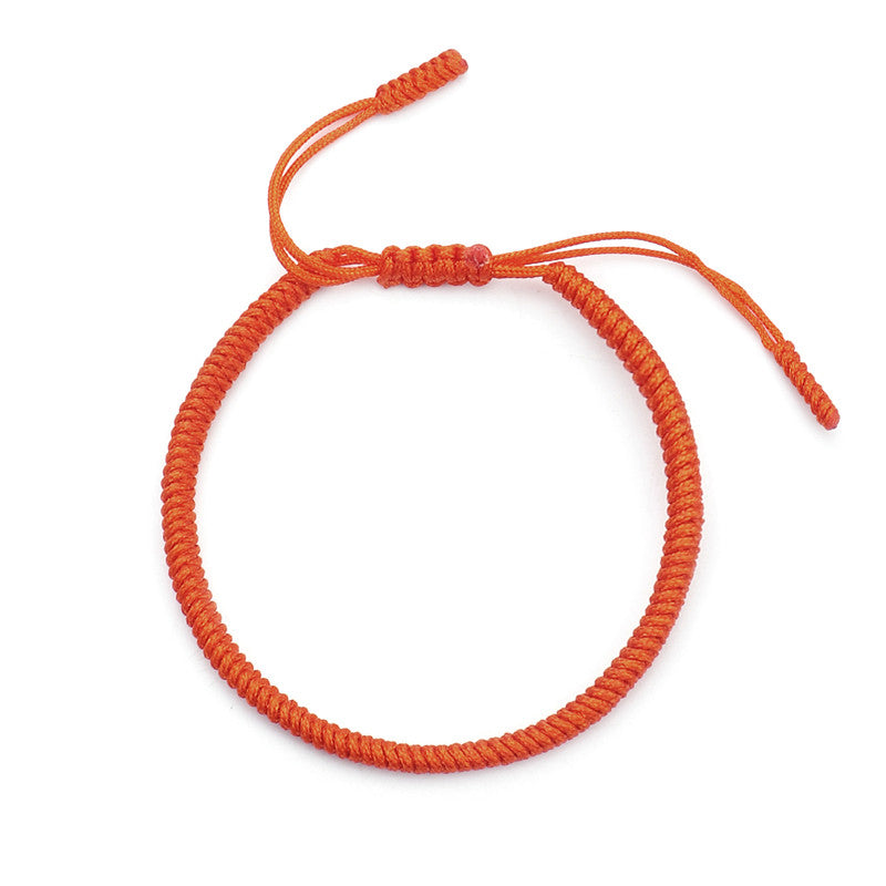 Pranayama Cord Bracelet (Burnt Orange)