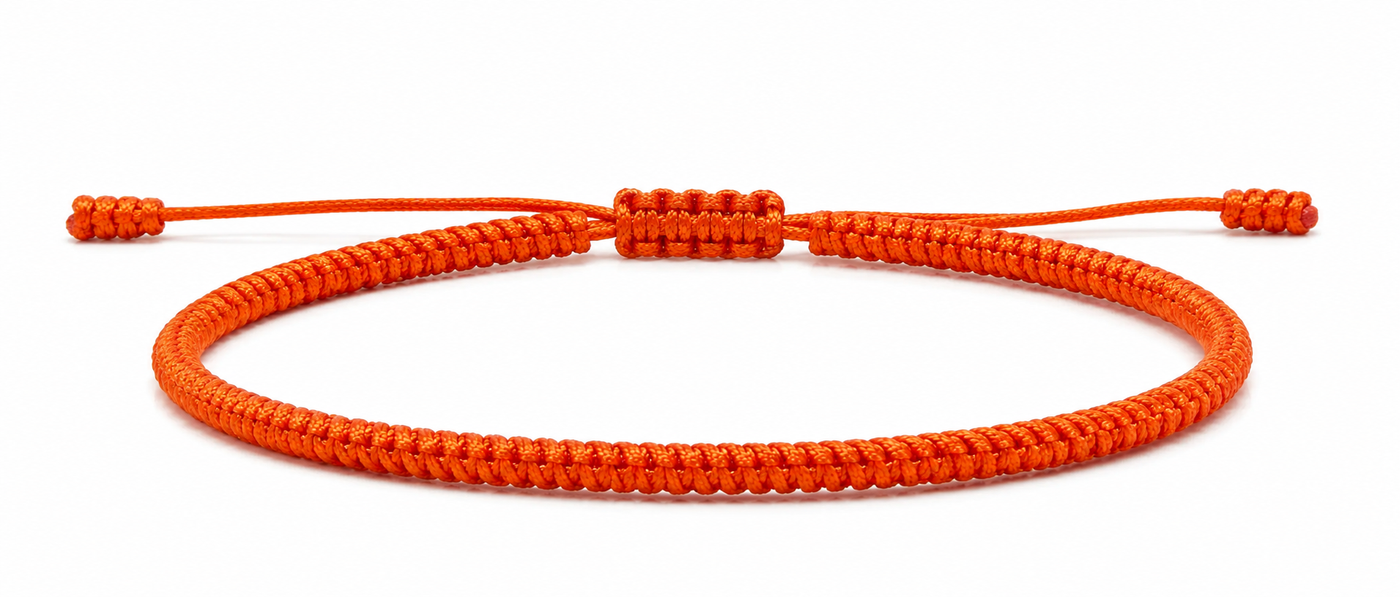 Pranayama Cord Bracelet (Burnt Orange)