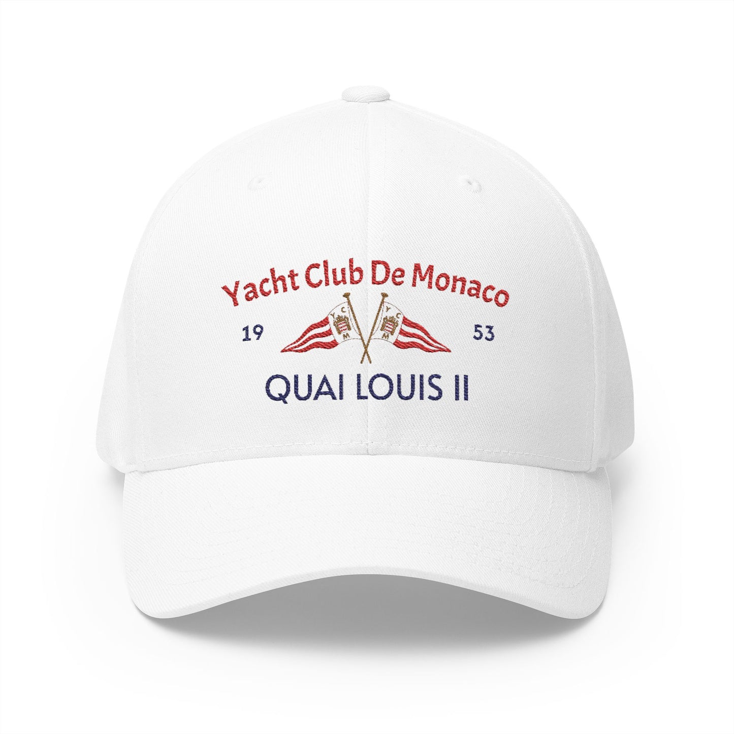 Monaco Yacht Club Embroidered Daddy Cap (White)