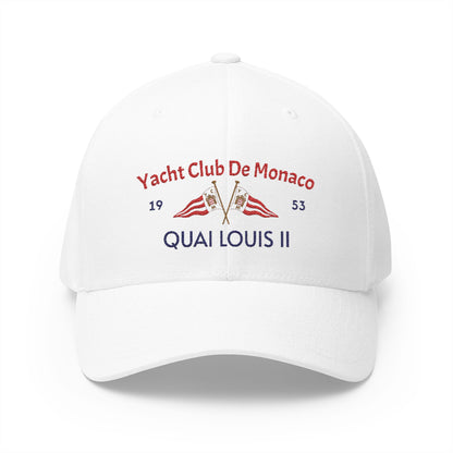 Monaco Yacht Club Embroidered Daddy Cap (White)