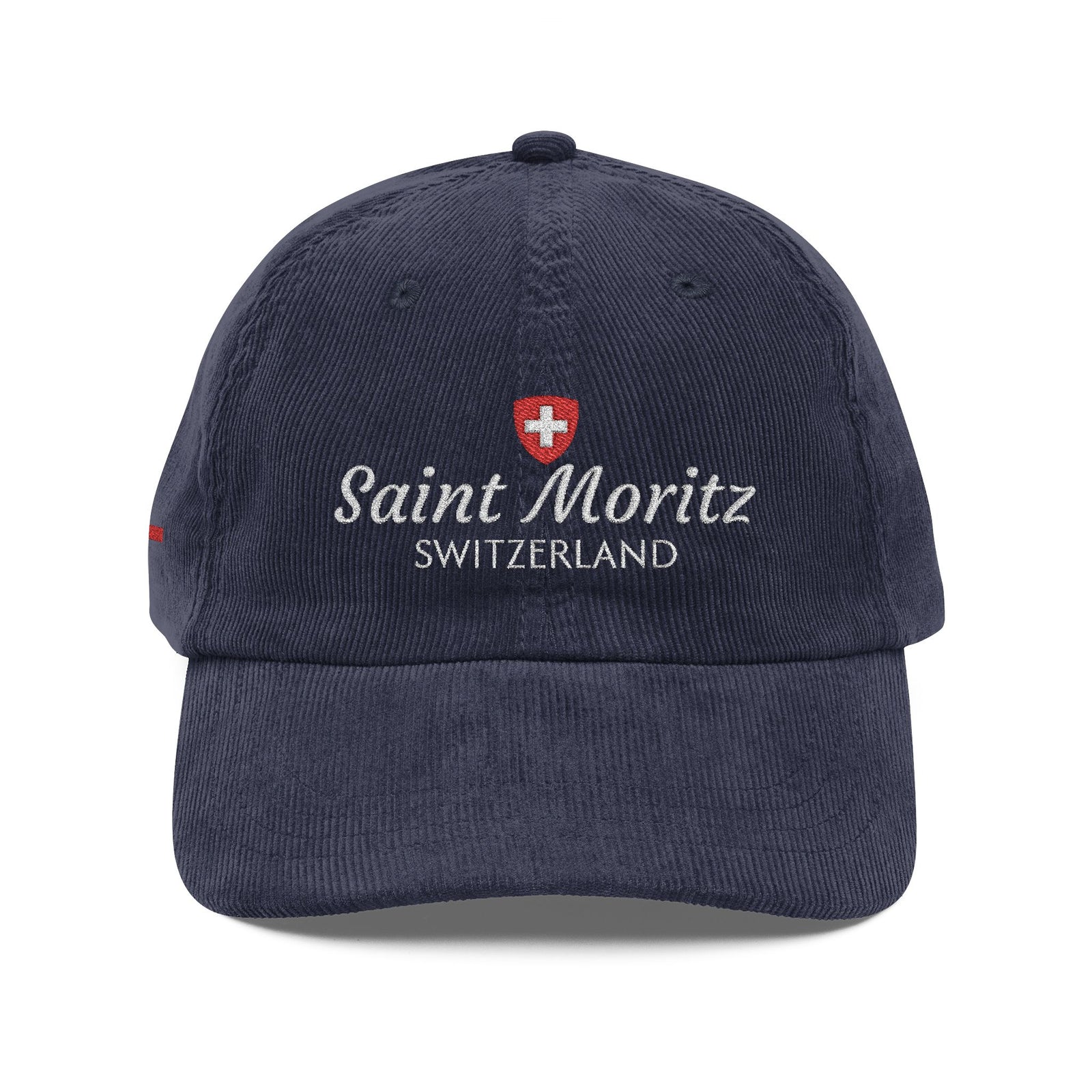 Saint Moritz Switzerland Embroided Daddy Cap (Navy Blue)
