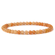 Agate 04 Beaded Bracelet (Amber)