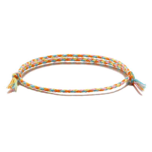 Tranquility Tibetan String Bracelet symbolizing peace and mindfulness.