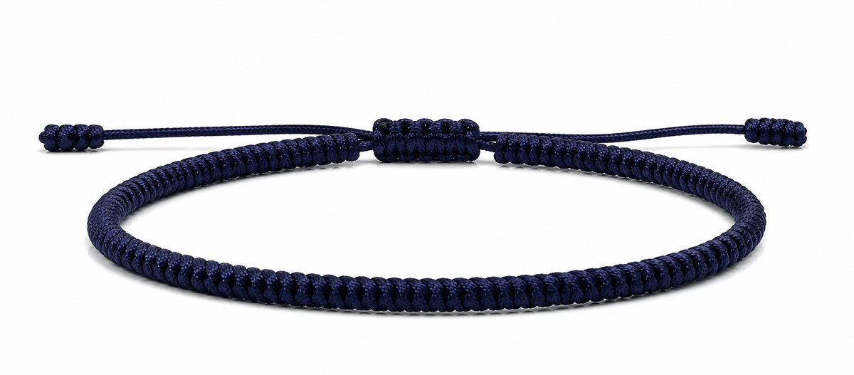 Pranayama Cord Bracelet (Navy Blue)