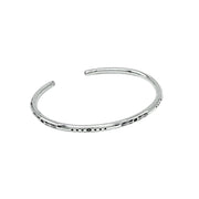 3mm "Aztec" Silver Bangle