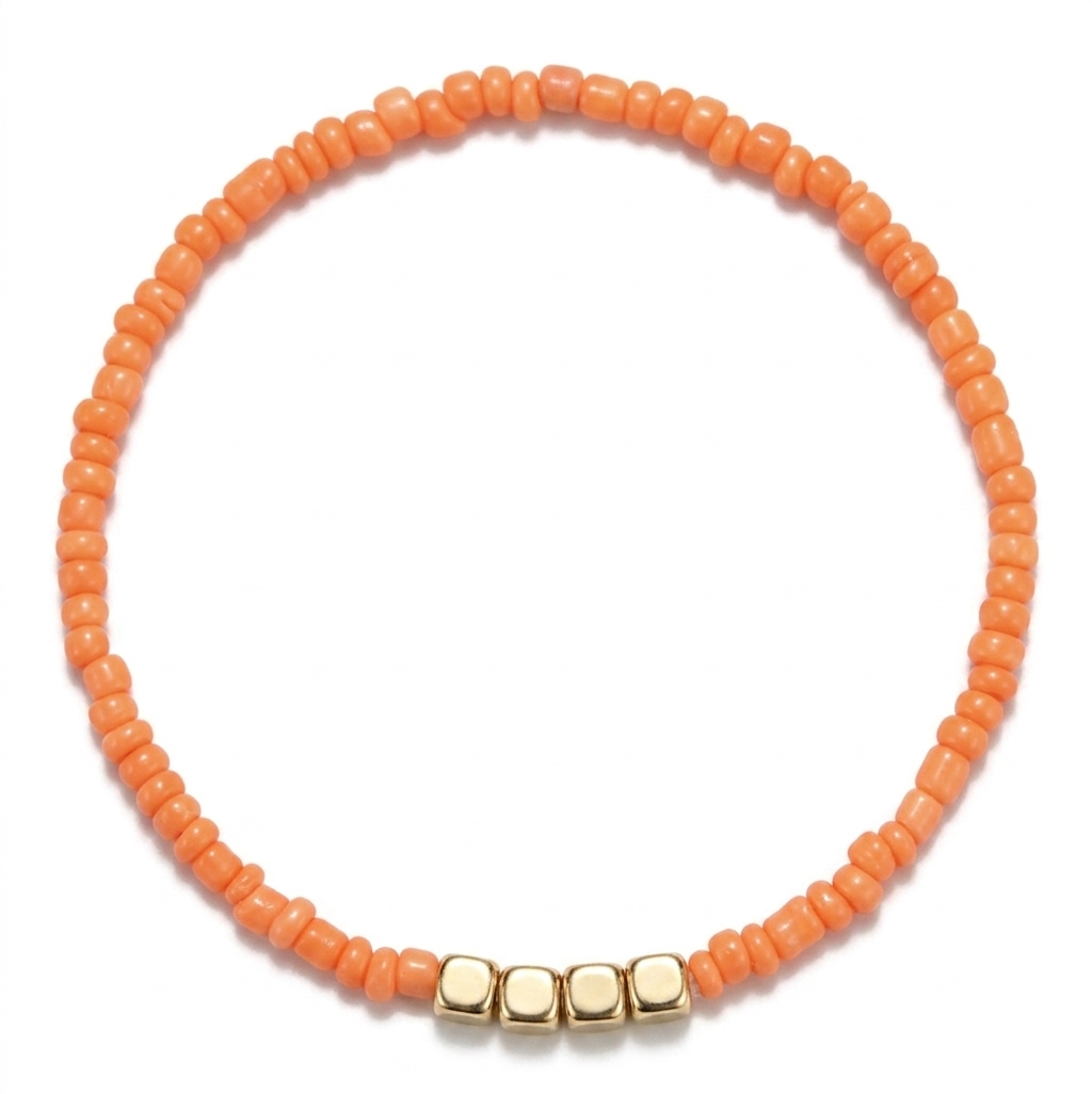 2mm "Cadaqués" Bracelet (Orange)