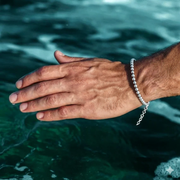 2.5mm Argento Sterling Silver Beads Bracelet