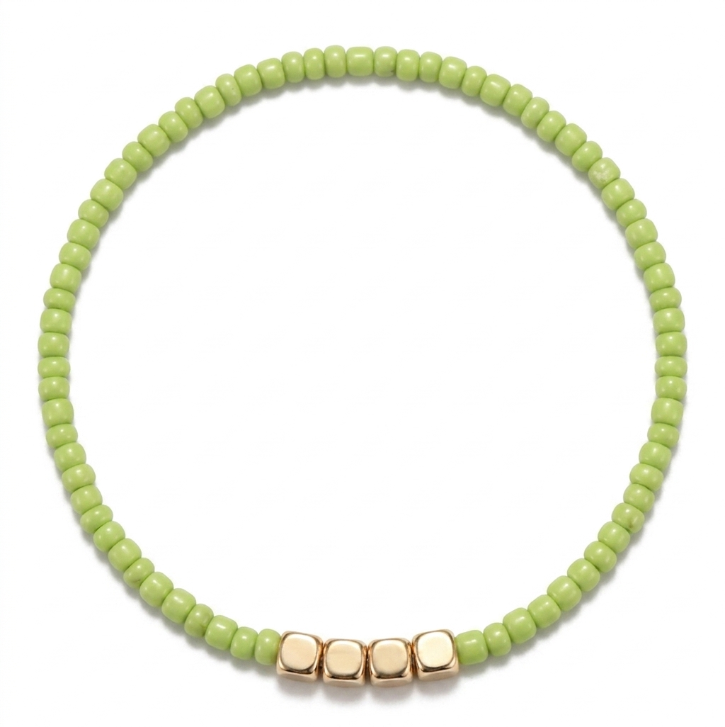 2mm "Cadaqués" Bracelet (Light Green)
