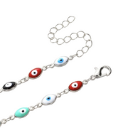 Handmade “Mediterranean Eyes” Silver Bracelet