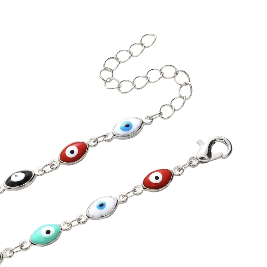 Handmade “Mediterranean Eyes” Silver Bracelet