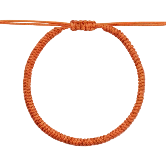 Pranayama Cord Bracelet (Burnt Orange)
