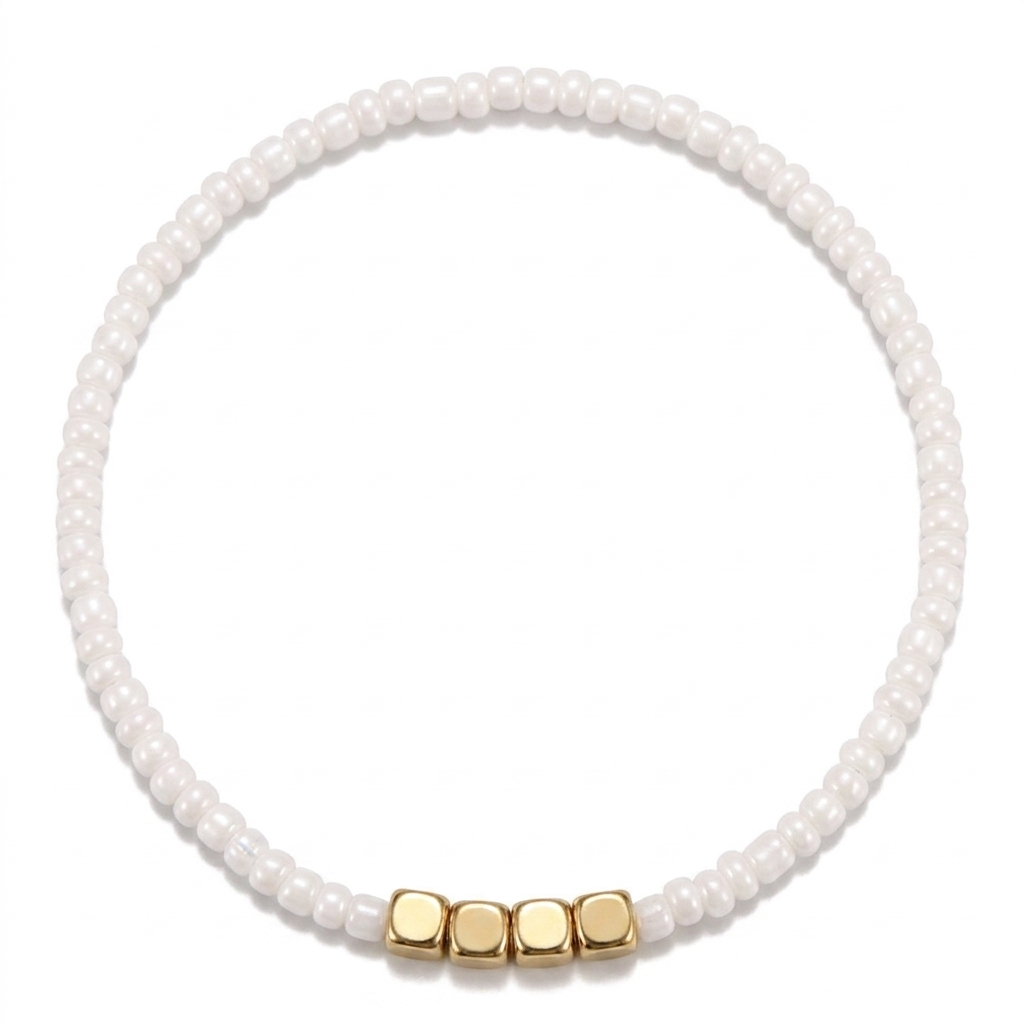 2mm "Cadaqués" Bracelet (White)