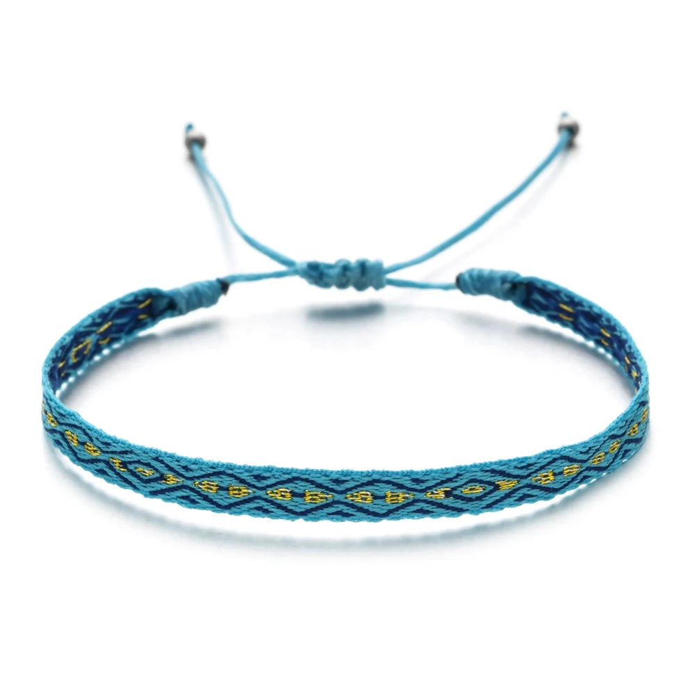 Bohemian Woven Bracelet - Santorini