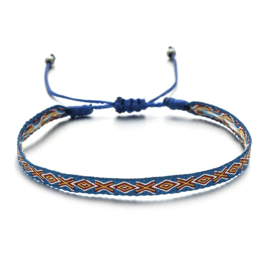 Provence bracelet with pastel colors and bohemian patterns.