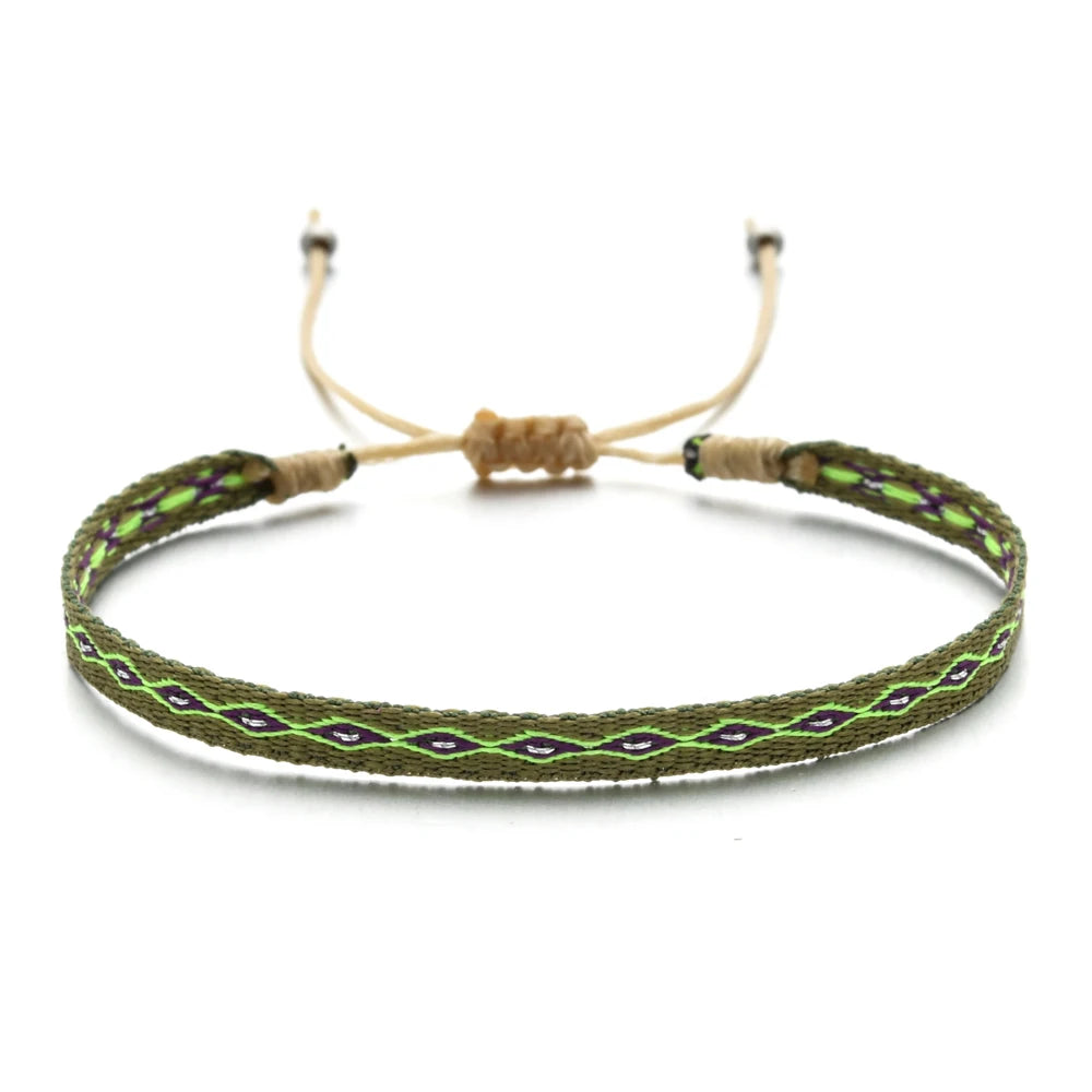 Capri bracelet with vibrant colors and Mediterranean-inspired bohemian design.