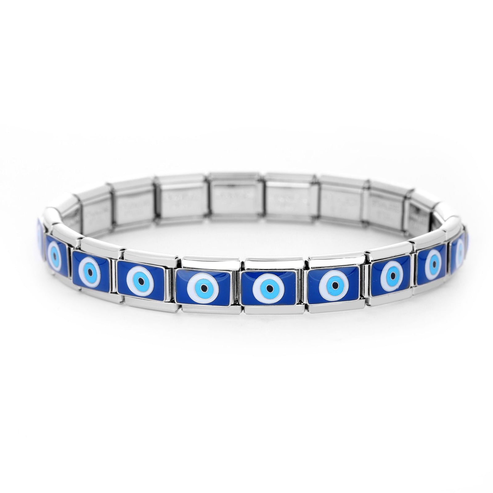 Evil Eye Steel Link Bracelet