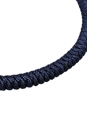 Pranayama Cord Bracelet (Navy Blue)