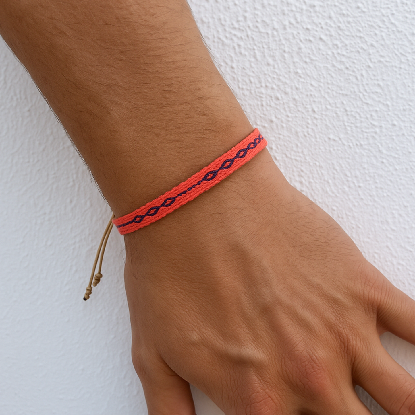 Handmade Purnama Bracelet – Coral Red