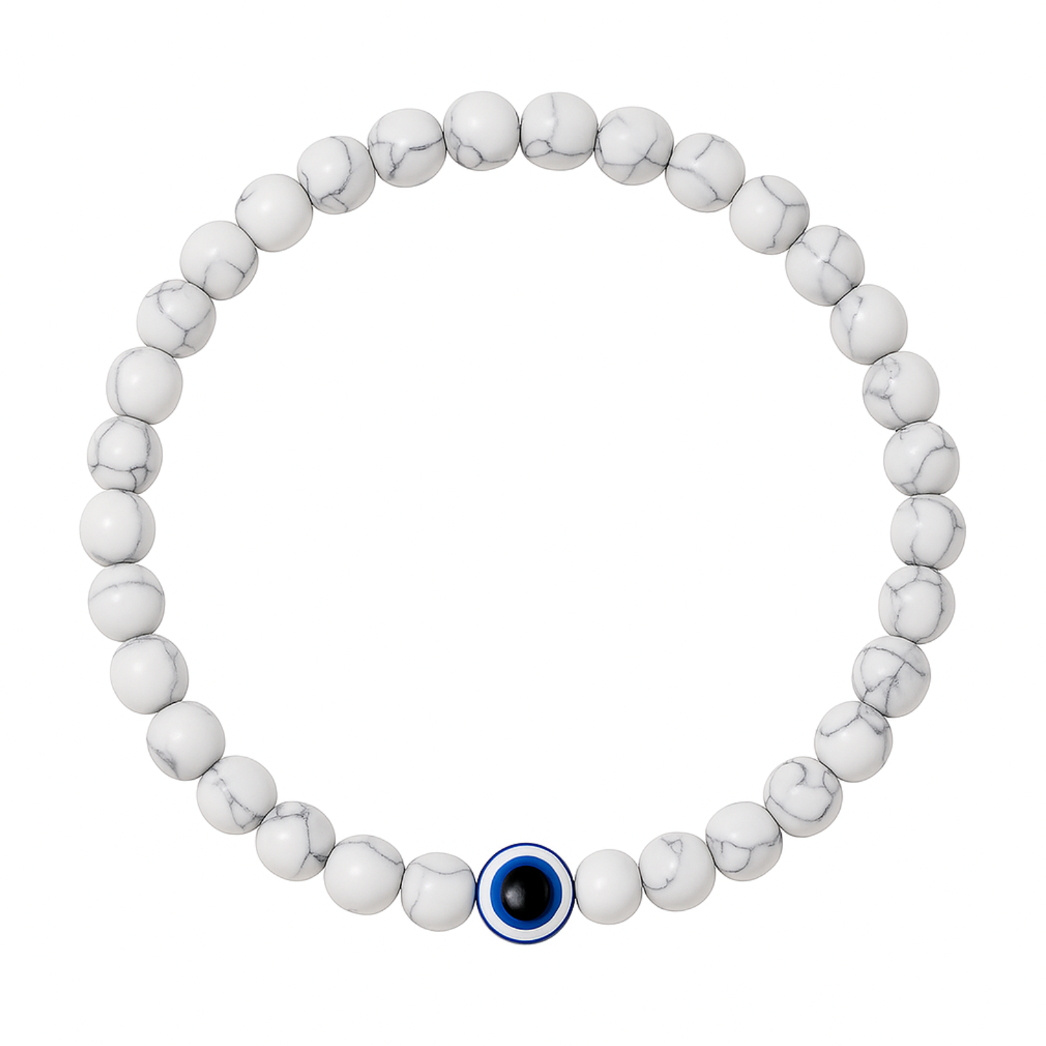 6mm Beads Dandy Bracelet (White)