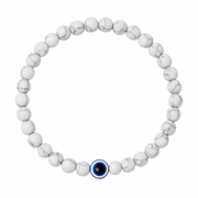 6mm Beads Dandy Bracelet (White)