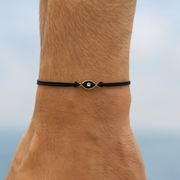 Black Evil Eye Double Cord Bracelet