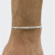 3mm "Aztec" Silver Bangle