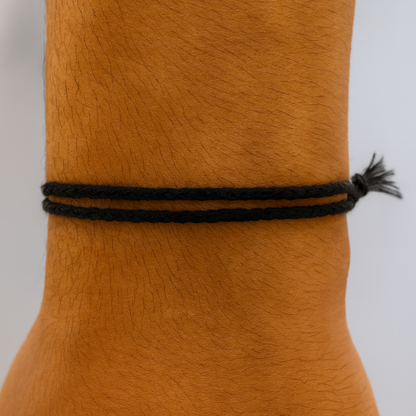 Azure Midnight Black Braided Bracelet