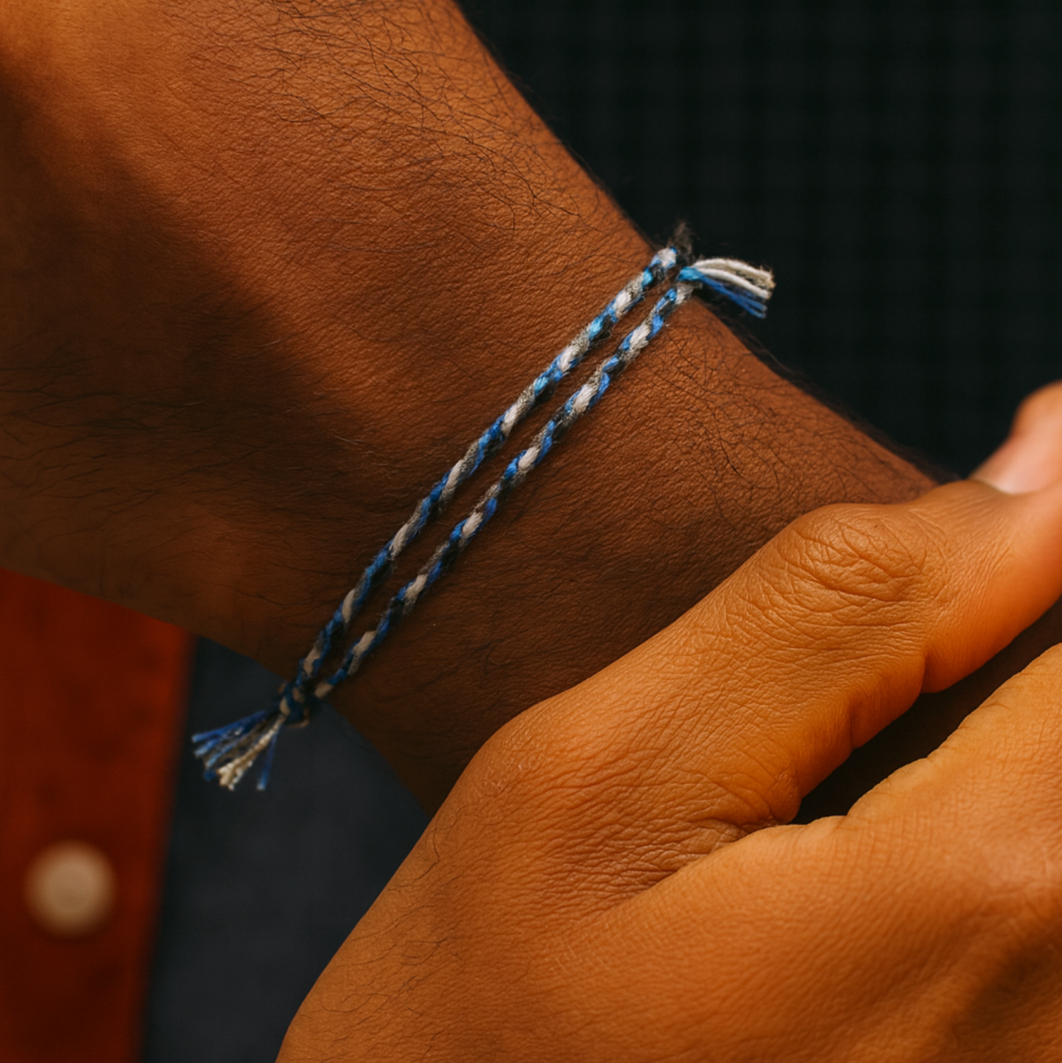 Pranayama Cotton Bracelet (Arctic Weave)