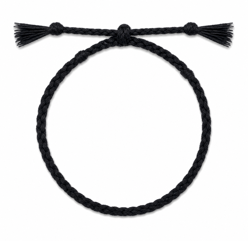 Cotton ”Neraya” Bracelet (Black)