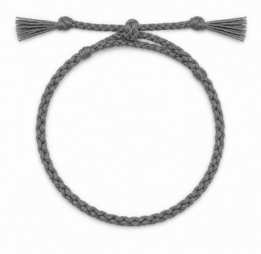Cotton ”Neraya” Bracelet (Grey)