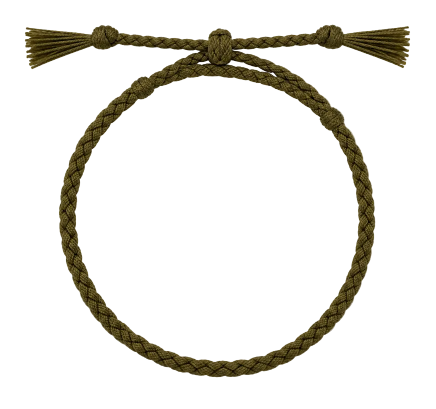 Cotton ”Neraya” Bracelet (Dark Green)