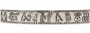 Hand-Forged “Tutankhamun” Silver Bangle
