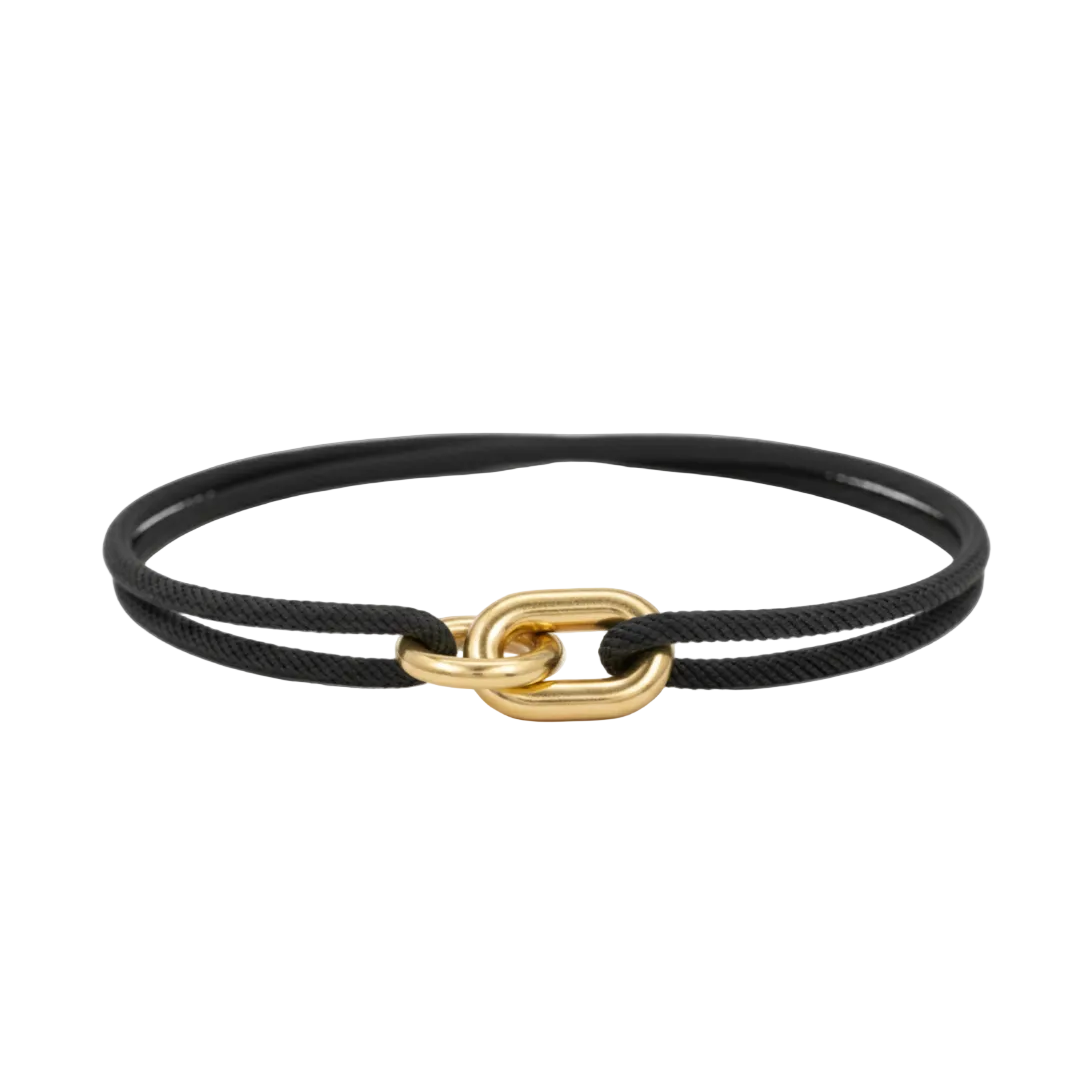 Yama Double Sailing Cord Bracelet (Black)