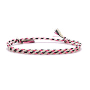 Pranayama Cotton Bracelet (Coral Noir)