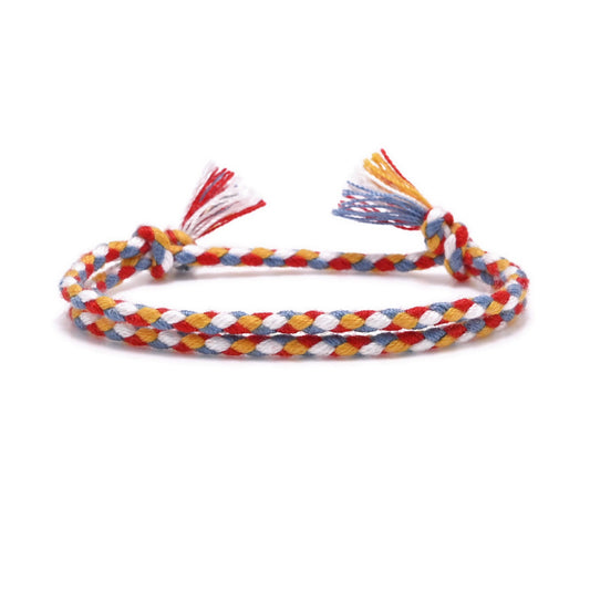 Pranayama Cotton Bracelet (Sunrise Twist)