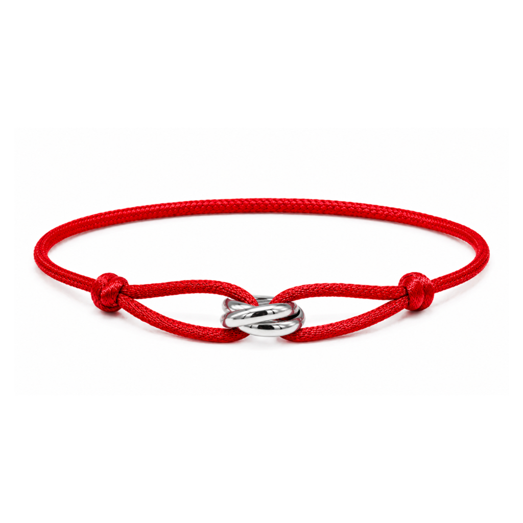 Côte Rope Bracelet (Crimson Red)