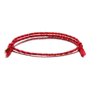 Unity Tibetan String Bracelet with vibrant handcrafted knotwork symbolizing harmony.