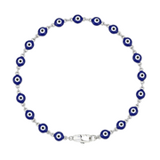 Multi Evil Eye Sterling Silver Bracelet