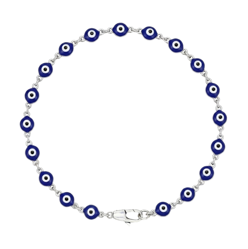 Multi Evil Eye Sterling Silver Bracelet
