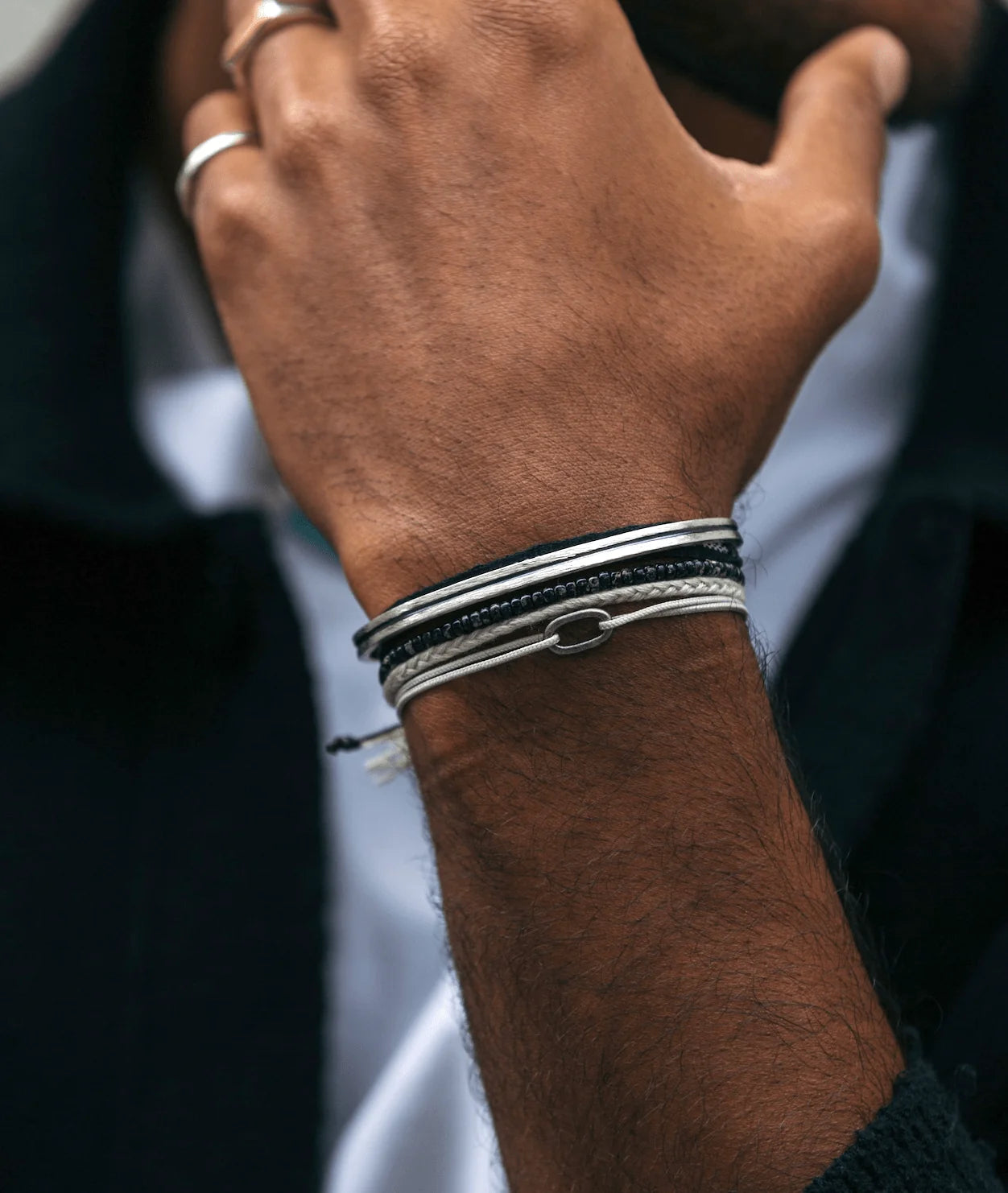 Cord Bracelet "Capri" (Blue)